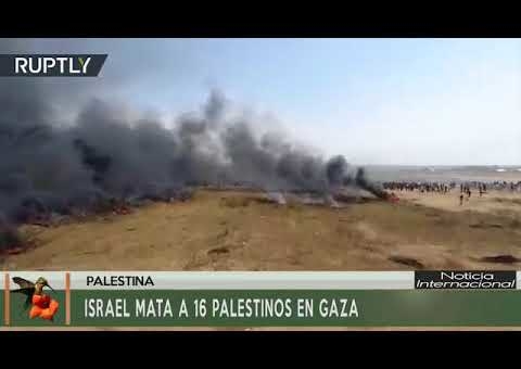 Israel Mata a 16 Palestinos en Gaza